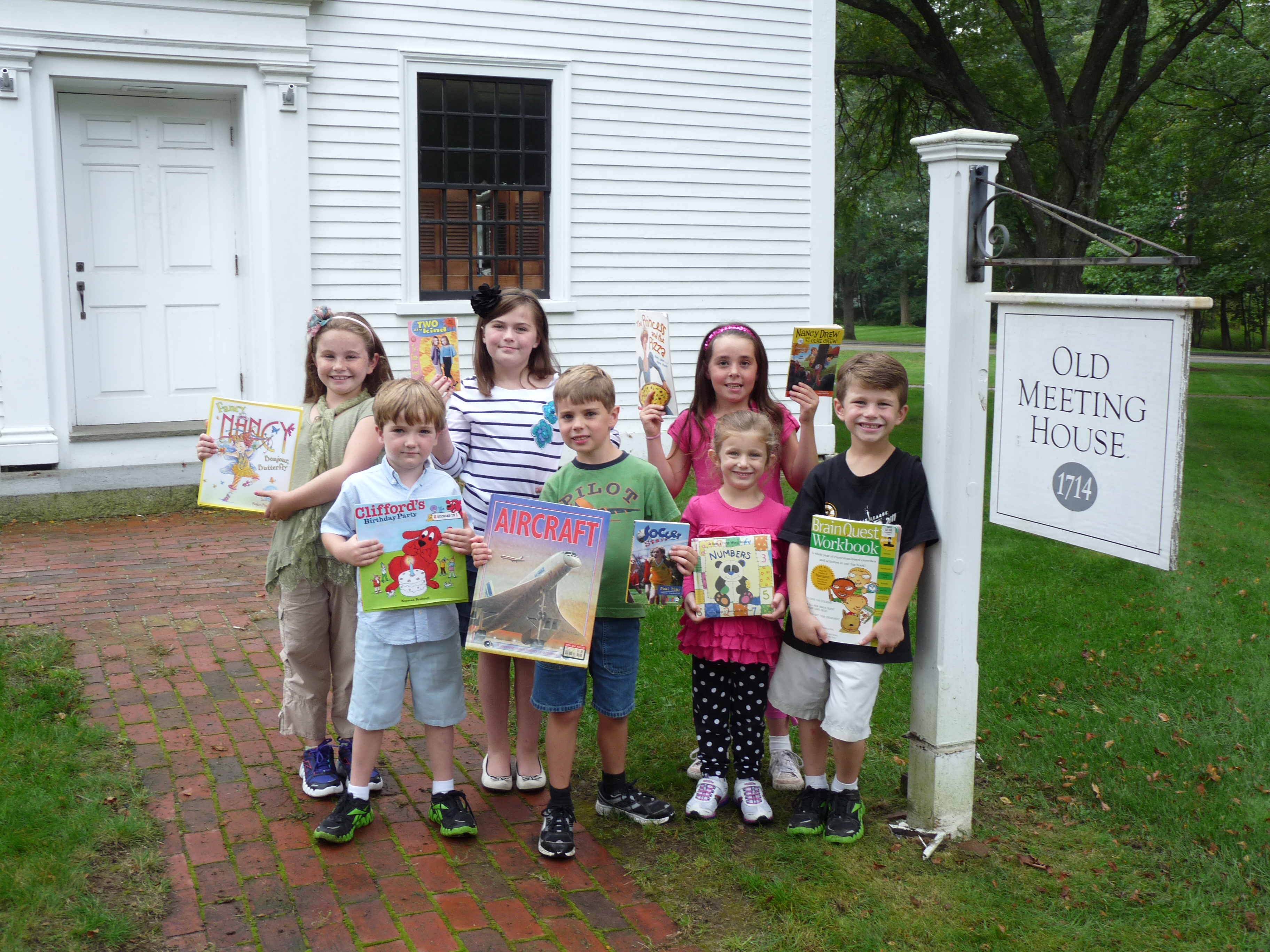 Back row from left: Madeline Cook, Sarah Doherty, Kiera Burns; Front row from left: Owen Doherty, J.J. Burns, Ava Cook and Lucas Cook
